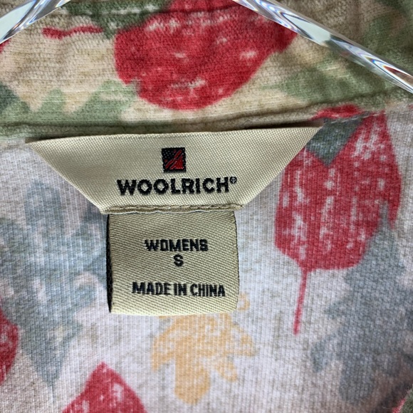 Woolrich Fall Leaves Button Down Small Shirt - Picture 4 of 8